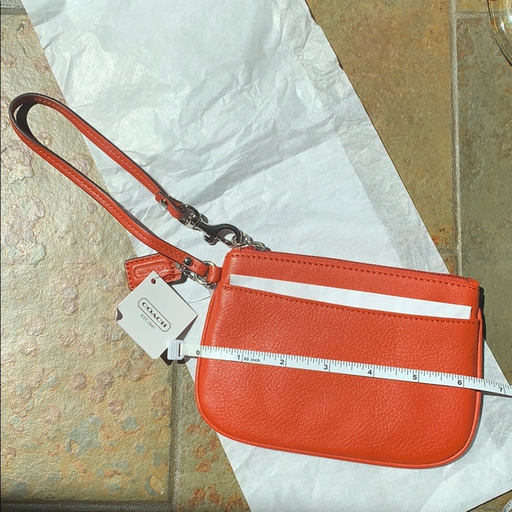 Coach Leather Wristlet, NWT